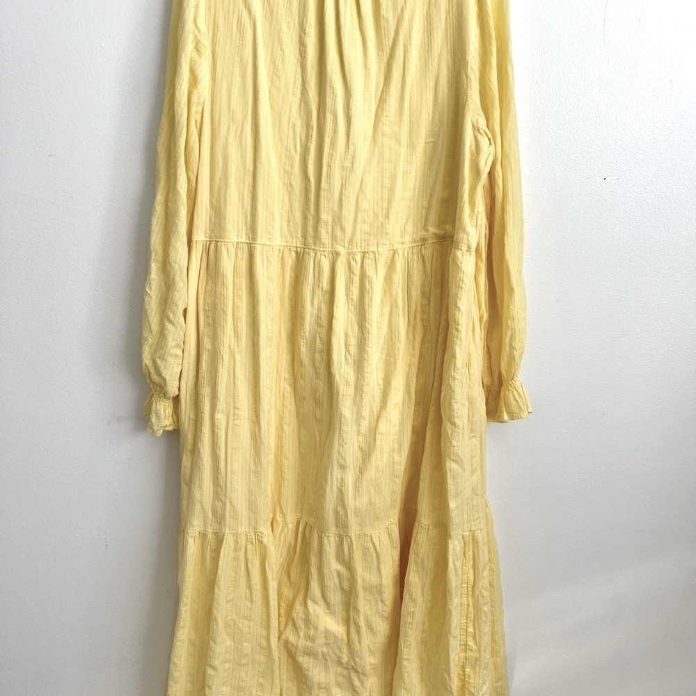 Able Jane Maxi Dress Granny Prairie 3/4 Sleeve Pockets Tiered Cottagecore Lined - Picture 6 of 10